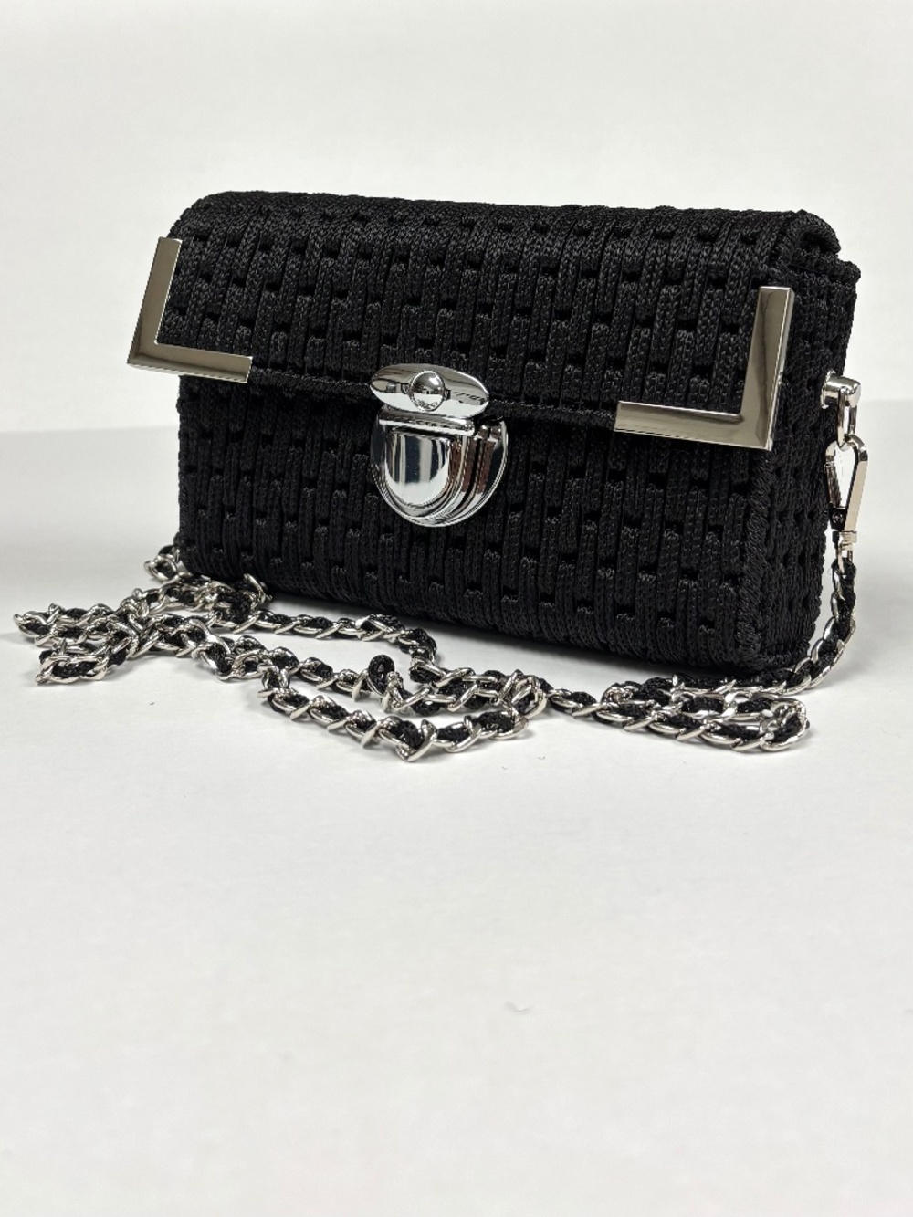 New Hand Woven Black Purse/Bag
